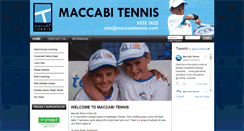 Desktop Screenshot of maccabitennis.com